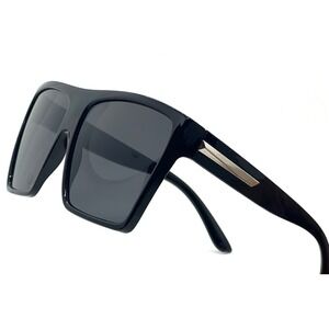 Large Square‎ Black Sunglasses Men Women Fashion Trendy Designer Sun Glasses Hot